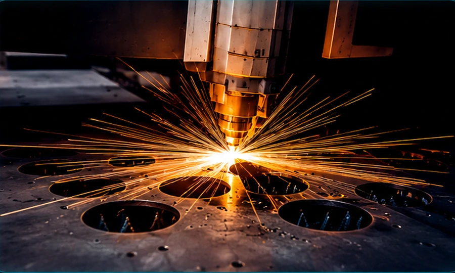 Imagen industrial profesional de válvulas, tuberías y metalmecánica